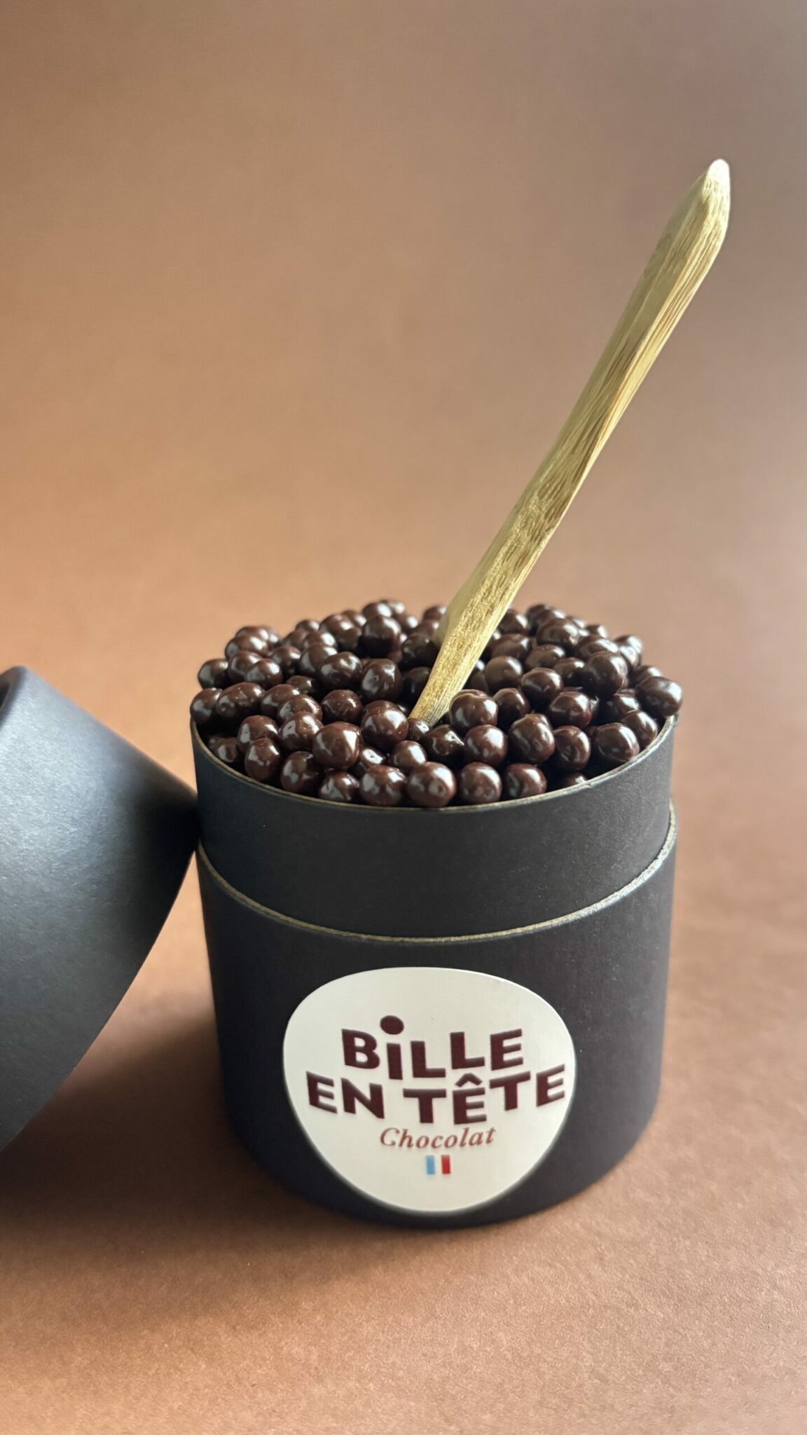 Billettes chocolat noir et coeur croustillant